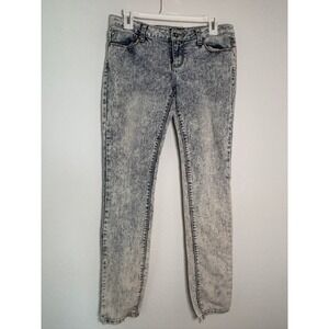 Sizzle Jeans Womens Size 5 Acid Wash Skinny Denim Light Blue Stretch Slim Fit
